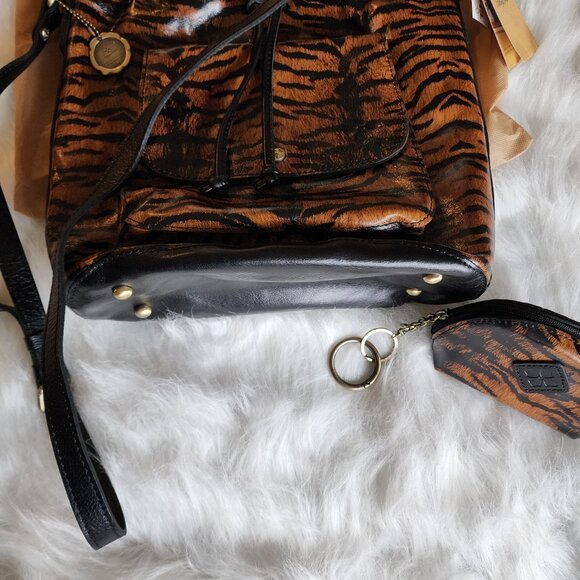 Patricia nash limited edition anniversary tiger bucket bag handbag with coin pur - Picture 4 of 5